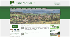Desktop Screenshot of obecpodhorie.info